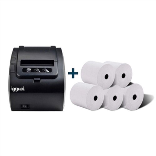 Termisk etiketprinter iggual TP8002 med papirruller