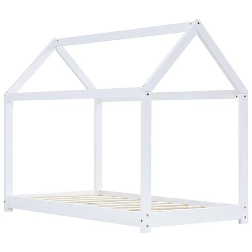 Sengestel til børneseng 90 x 200 cm massivt fyrretræ hvid