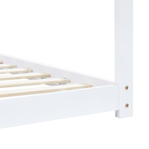 Sengestel til børneseng 90 x 200 cm massivt fyrretræ hvid