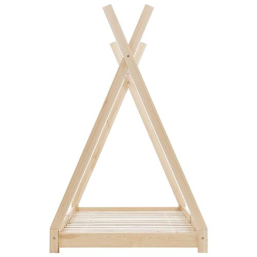Sengestel til børneseng 90 x 200 cm massivt fyrretræ