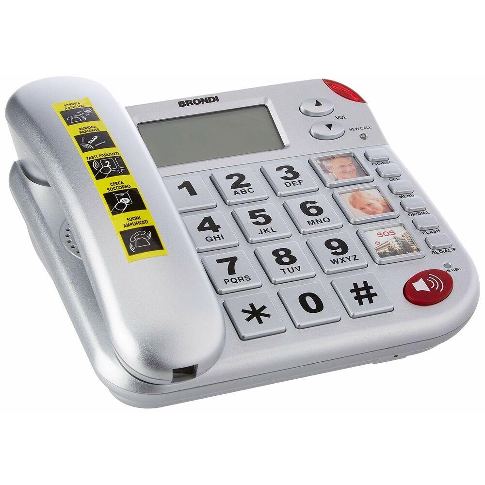 Fastnettelefon til ældre Super Bravo Plus (OUTLET A+)