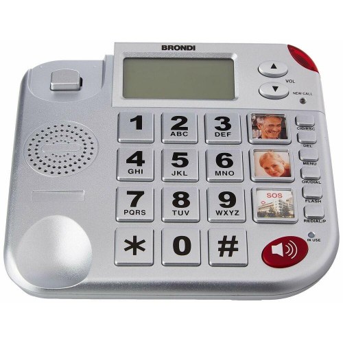 Fastnettelefon til ældre Super Bravo Plus (OUTLET A+)