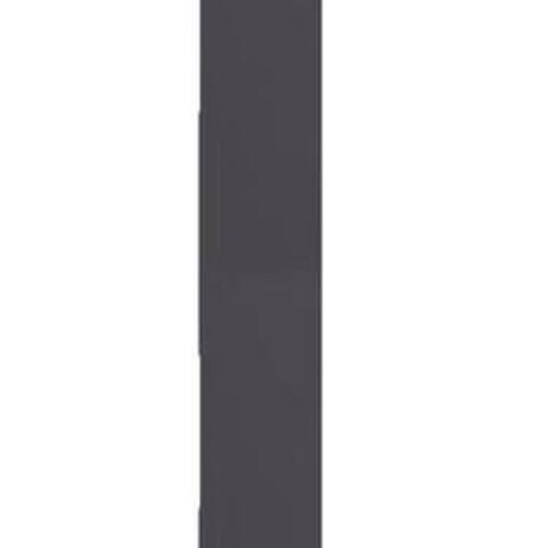 Bogreol 67x24x161 cm konstrueret træ grå