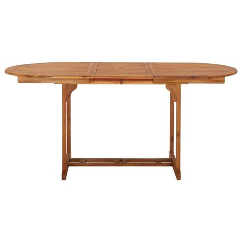 Spisebordssæt til haven 7 dele polyrattan beige