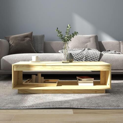 Sofabord 110x50x33,5 cm massivt fyrretræ