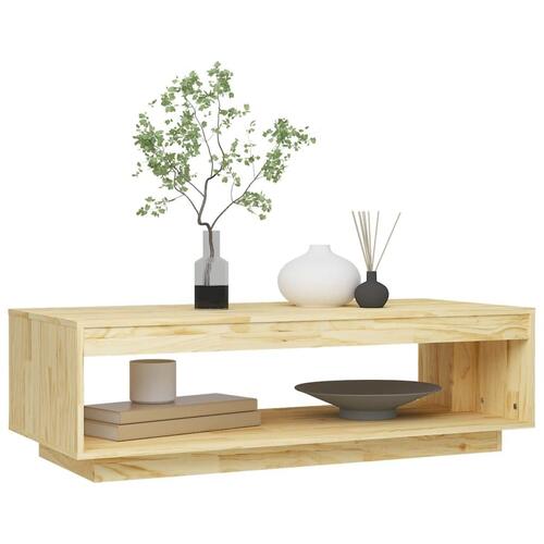 Sofabord 110x50x33,5 cm massivt fyrretræ