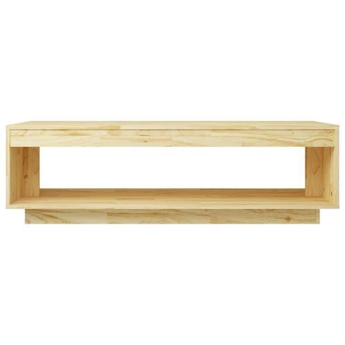 Sofabord 110x50x33,5 cm massivt fyrretræ