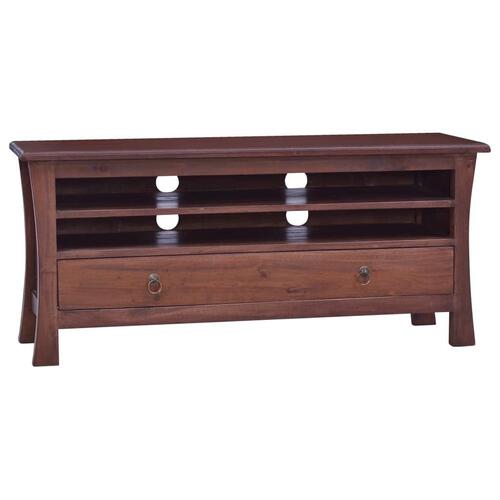 Tv-skab 100x30x45 cm massivt mahognitræ klassisk brun