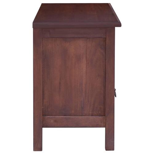 Tv-skab 100x30x45 cm massivt mahognitræ klassisk brun