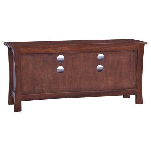 Tv-skab 100x30x45 cm massivt mahognitræ klassisk brun