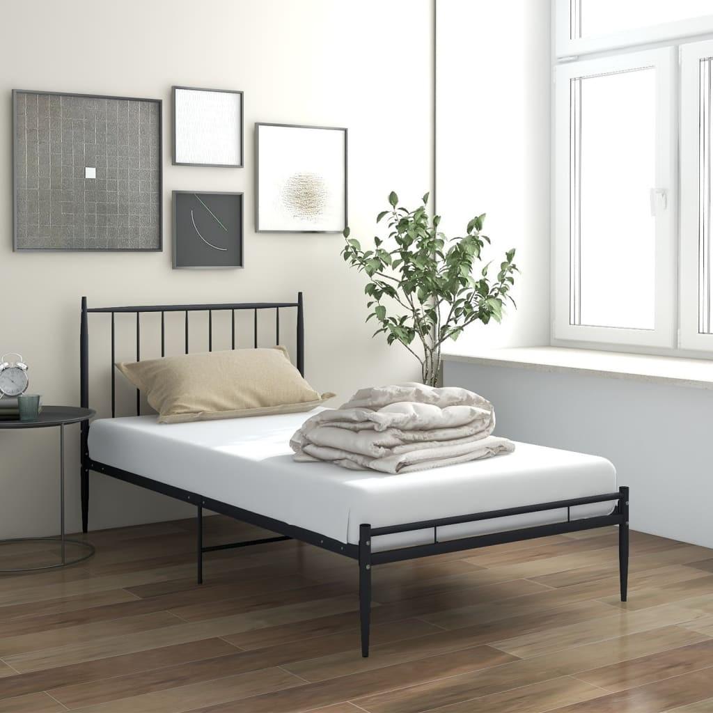 Sengestel 100x200 cm metal sort