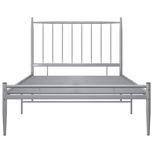 Sengestel 100x200 cm metal grå