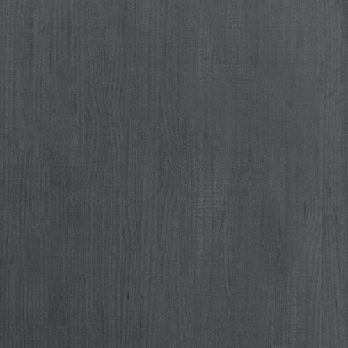 Bogreol med 3 hylder 80x30x105 cm massivt fyrretræ grå