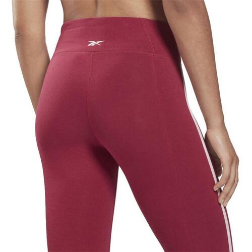 Sport leggings til kvinder Reebok Pping Cotton W Mørkerød S