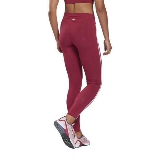 Sport leggings til kvinder Reebok Pping Cotton W Mørkerød S