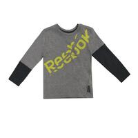 Langærmet T-shirt Reebok B LS TEE Mørkegrå 3-4 år