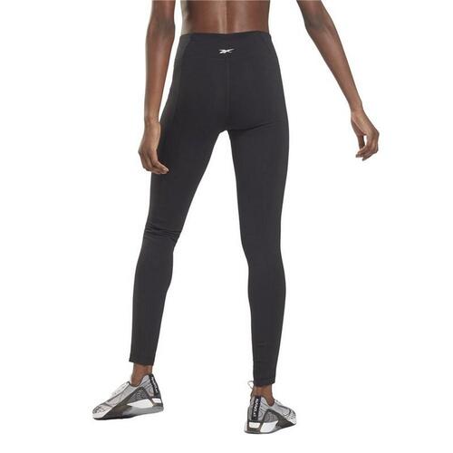 Sport leggings til kvinder Reebok Pping Cotton W Sort M