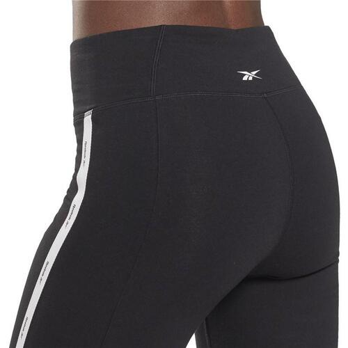 Sport leggings til kvinder Reebok Pping Cotton W Sort S