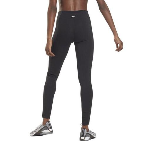 Sport leggings til kvinder Reebok Pping Cotton W Sort S