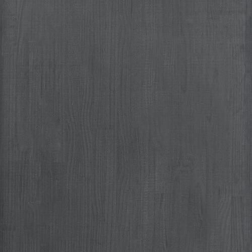 Opbevaringsreol 60x30x210 cm massivt fyrretræ grå