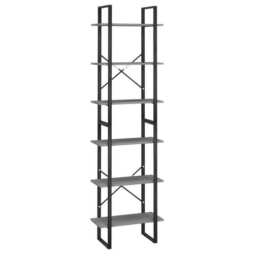 Opbevaringsreol 60x30x210 cm massivt fyrretræ grå