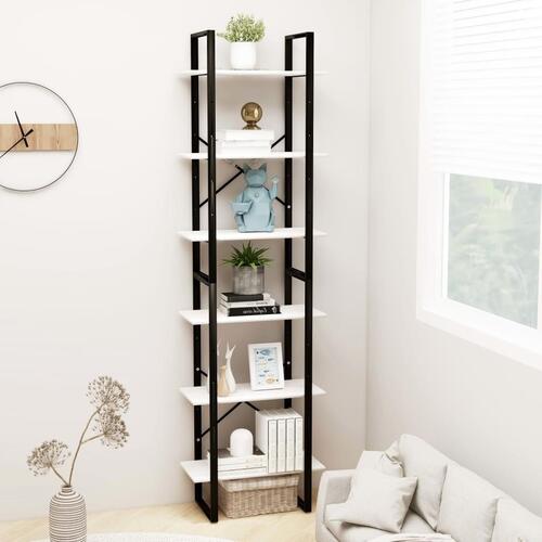 Opbevaringsreol 60x30x210 cm massivt fyrretræ hvid