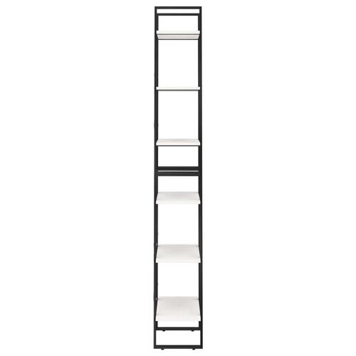 Opbevaringsreol 60x30x210 cm massivt fyrretræ hvid