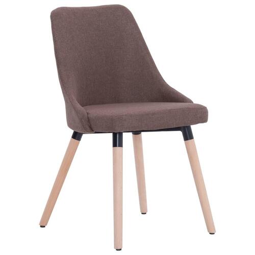 Spisebordsstole 2 stk. stof brun