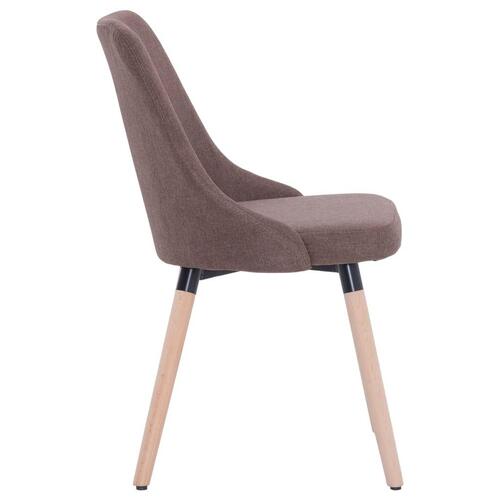 Spisebordsstole 2 stk. stof brun
