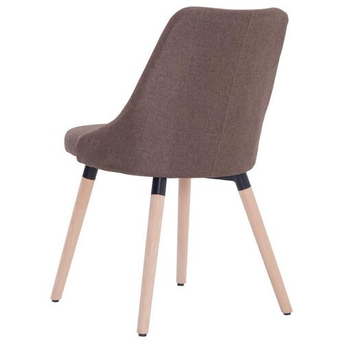 Spisebordsstole 2 stk. stof brun
