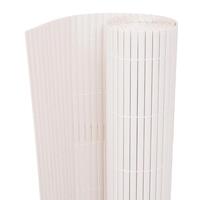 Dobbeltsidet havehegn 90 x 300 cm hvid