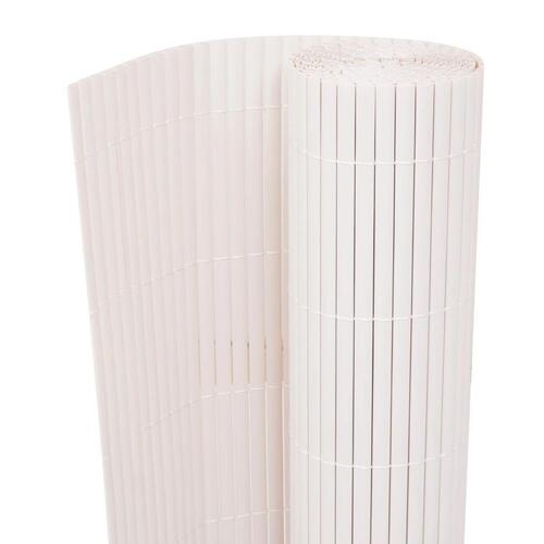 Dobbeltsidet havehegn 90 x 300 cm hvid