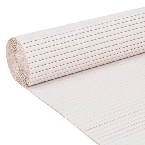 Dobbeltsidet havehegn 90 x 300 cm hvid