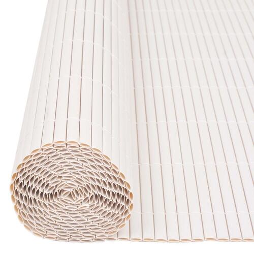 Dobbeltsidet havehegn 90 x 300 cm hvid