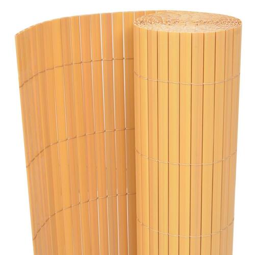 Dobbeltsidet havehegn PVC 90 x 300 cm gul