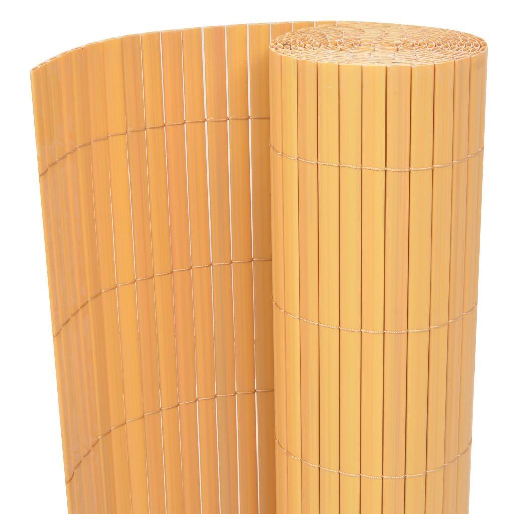 Dobbeltsidet havehegn PVC 90 x 300 cm gul