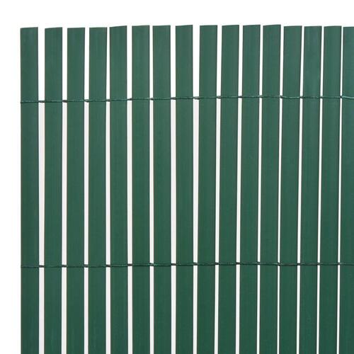Dobbeltsidet havehegn PVC 90 x 500 cm grøn