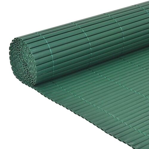 Dobbeltsidet havehegn PVC 90 x 500 cm grøn