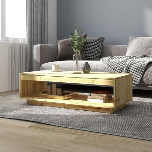 Sofabord 110x50x33,5 cm massivt grantræ