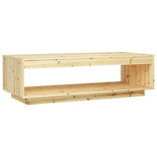Sofabord 110x50x33,5 cm massivt grantræ