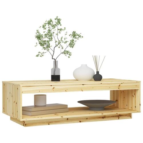 Sofabord 110x50x33,5 cm massivt grantræ
