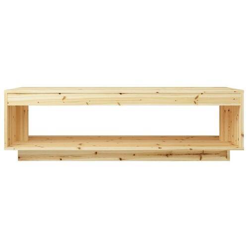 Sofabord 110x50x33,5 cm massivt grantræ
