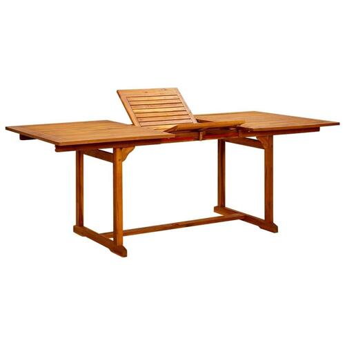 Havebord (150-200)x100x75 cm massivt akacietræ