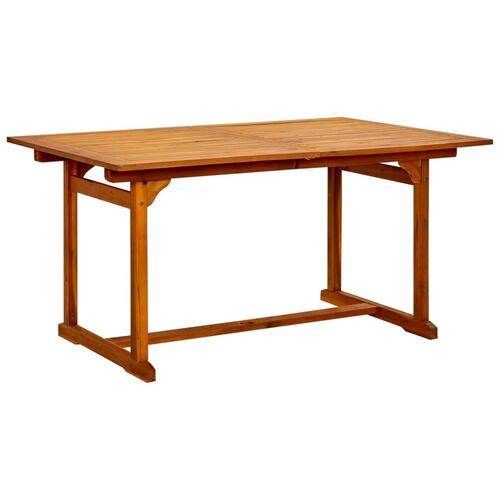 Havebord (150-200)x100x75 cm massivt akacietræ
