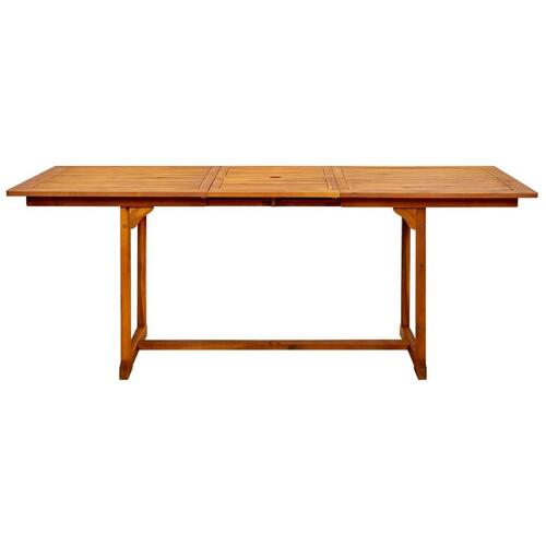 Havebord (150-200)x100x75 cm massivt akacietræ