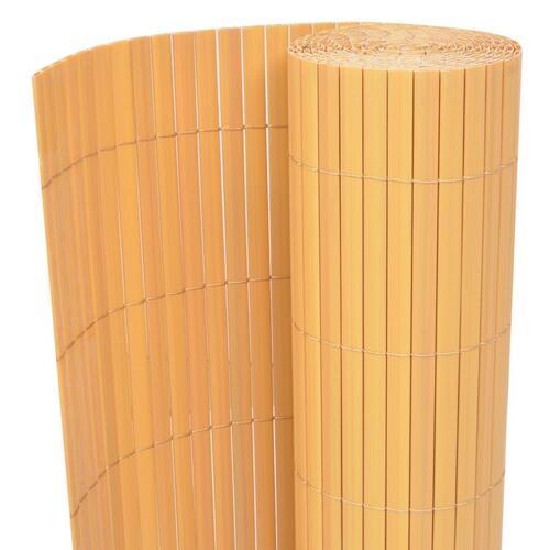 Dobbeltsidet havehegn PVC 90 x 500 cm gul