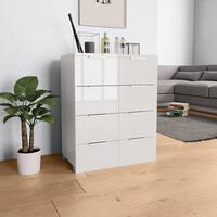 Skænk 60x35x80 cm spånplade hvid højglans