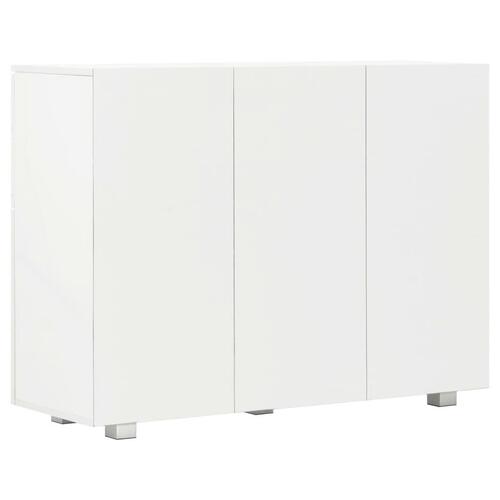 Skænk 107x35x80,5 cm hvid højglans