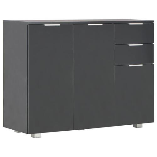 Skænk 107x35x80,5 cm sort højglans