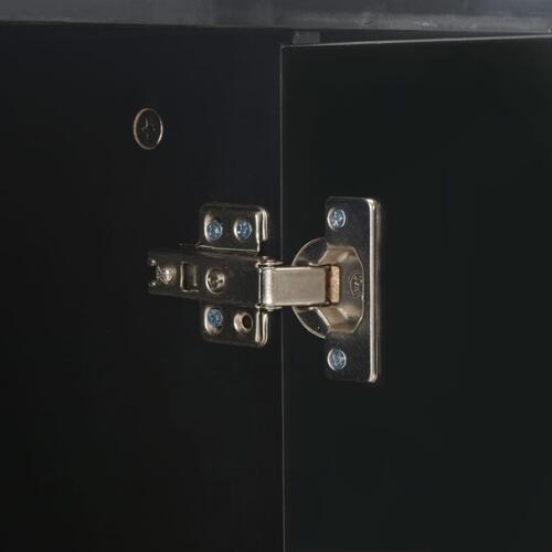 Skænk 107x35x80,5 cm sort højglans